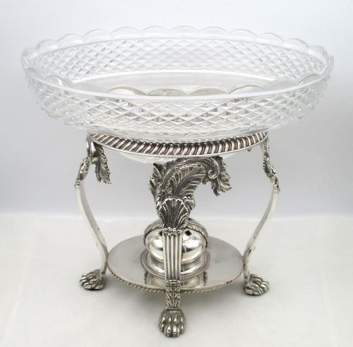Large Old Sheffield Plate Table Centrepiece / Epergne C1820