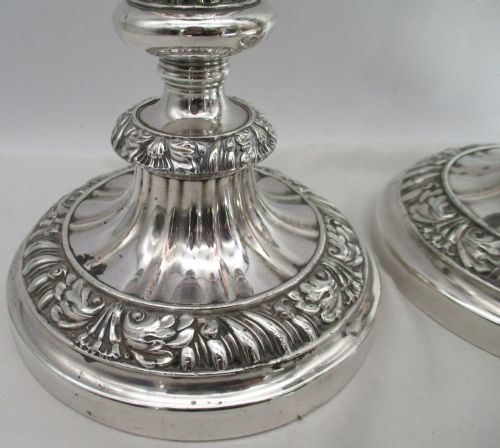 FINE SET OF 4 OLD SHEFFIELD PLATED EXTENDING CANDLESTICKS C1820 - ADDITIONAL PHOTO 3