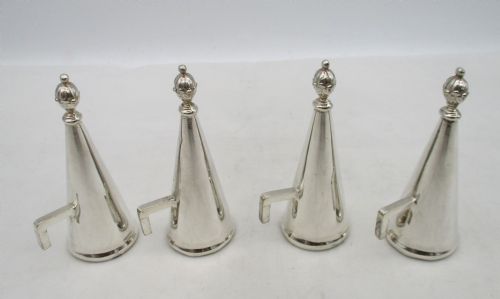 SET OF 4 SILVER PLATED CHAMBER CANDLESTICKS - ADDITIONAL PHOTO 8