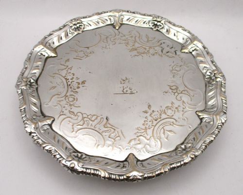 SMALL 18TH CENTURY OLD SHEFFIELD PLATED CALLING CARD TRAY - ADDITIONAL PHOTO 2