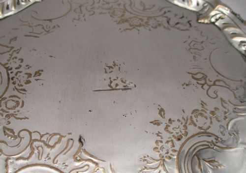 SMALL 18TH CENTURY OLD SHEFFIELD PLATED CALLING CARD TRAY - ADDITIONAL PHOTO 3