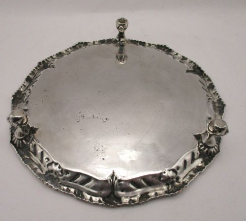 SMALL 18TH CENTURY OLD SHEFFIELD PLATED CALLING CARD TRAY - ADDITIONAL PHOTO 5