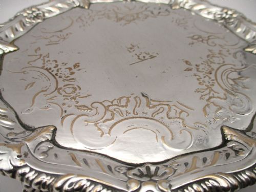 SMALL 18TH CENTURY OLD SHEFFIELD PLATED CALLING CARD TRAY - ADDITIONAL PHOTO 7