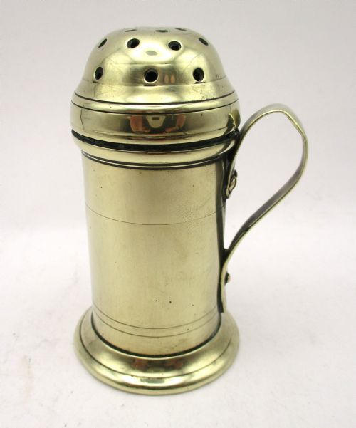 RARE 18TH CENTURY BRASS SPICE SHAKER DREDGER - ADDITIONAL PHOTO 3
