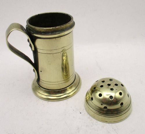 RARE 18TH CENTURY BRASS SPICE SHAKER DREDGER - ADDITIONAL PHOTO 8