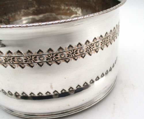 GOOD PAIR OF DEEP OLD SHEFFIELD PLATED WINE BOTTLE COASTERS - ADDITIONAL PHOTO 4