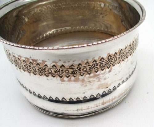 GOOD PAIR OF DEEP OLD SHEFFIELD PLATED WINE BOTTLE COASTERS - ADDITIONAL PHOTO 7