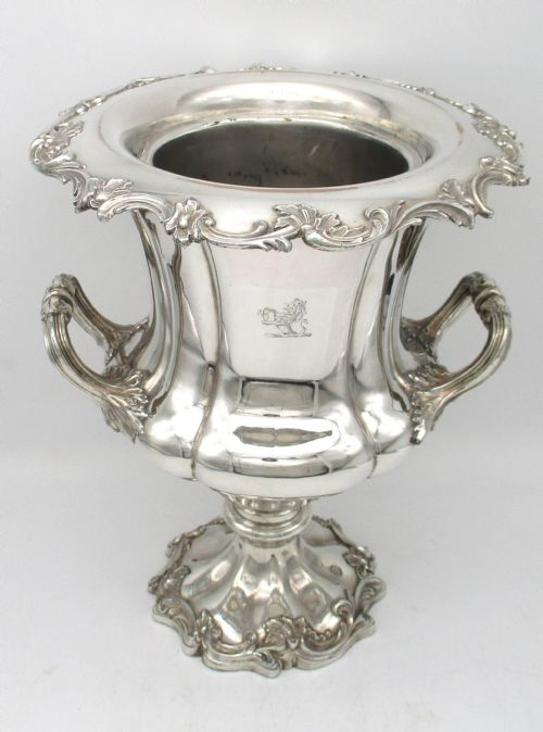 FINE PAIR OF OLD SHEFFIELD PLATED WINE COOLERS C1830 - ADDITIONAL PHOTO 2