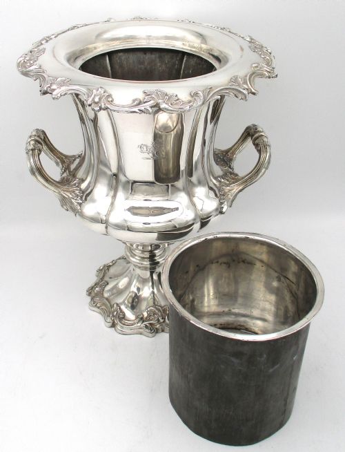 FINE PAIR OF OLD SHEFFIELD PLATED WINE COOLERS C1830 - ADDITIONAL PHOTO 8