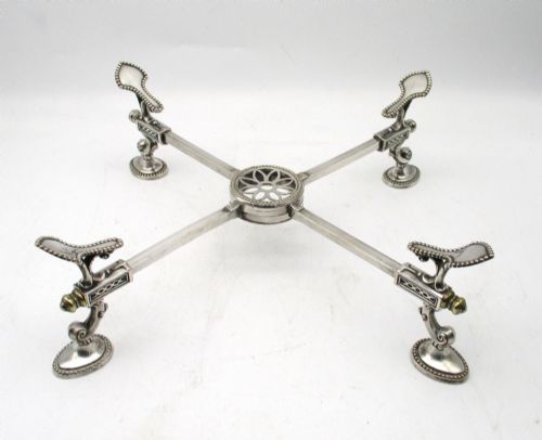 FINE OLD SHEFFIELD PLATED DISH CROSS C1800 - ADDITIONAL PHOTO 1