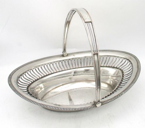 OLD SHEFFIELD PLATE WIREWORK BASKET C1800 - ADDITIONAL PHOTO 1