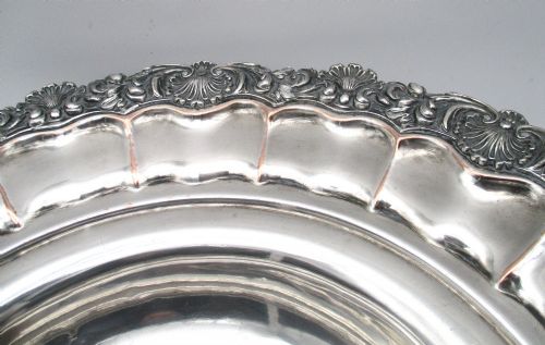 ROUND OLD SHEFFIELD PLATED BASKET BOWL CRESTED C1830 - ADDITIONAL PHOTO 7