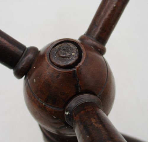 FINE GEORGIAN MAHOGANY FIRE SIDE STAND FIRE CAT - ADDITIONAL PHOTO 8