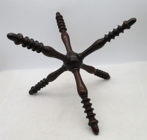 SMALL MAHOGANY FIRE CAT FIRESIDE STAND C1800 - ADDITIONAL PHOTO 1