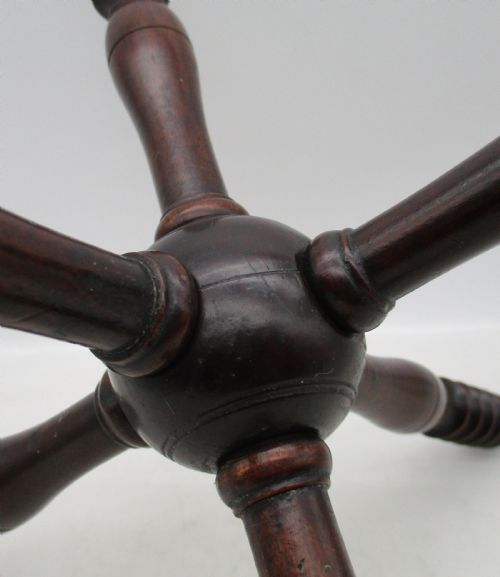 SMALL MAHOGANY FIRE CAT FIRESIDE STAND C1800 - ADDITIONAL PHOTO 2