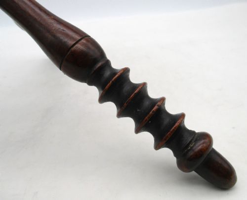 SMALL MAHOGANY FIRE CAT FIRESIDE STAND C1800 - ADDITIONAL PHOTO 4