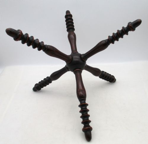 SMALL MAHOGANY FIRE CAT FIRESIDE STAND C1800 - ADDITIONAL PHOTO 6