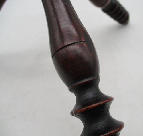 SMALL MAHOGANY FIRE CAT FIRESIDE STAND C1800 - ADDITIONAL PHOTO 8