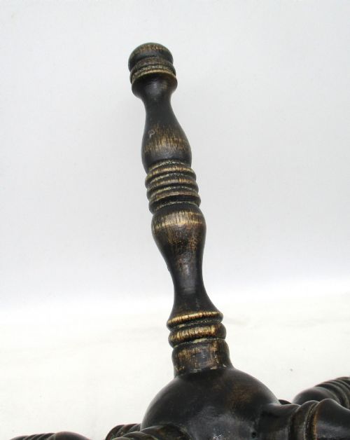 19TH CENTURY WOODEN FIRESIDE STAND FIRE CAT - ADDITIONAL PHOTO 1
