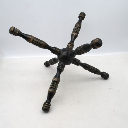19TH CENTURY WOODEN FIRESIDE STAND FIRE CAT - ADDITIONAL PHOTO 4