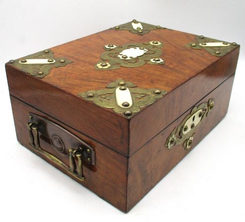 ARTS CRAFTS WOODEN JEWELLERY BOX C1890 - ADDITIONAL PHOTO 3
