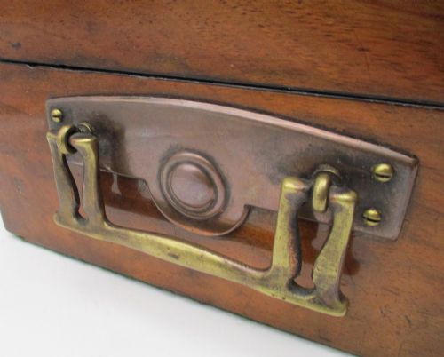 ARTS CRAFTS WOODEN JEWELLERY BOX C1890 - ADDITIONAL PHOTO 4