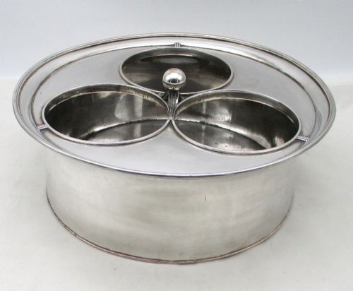 Rare Old Sheffield Plated 3 Bottle Wine Cooler C1800
