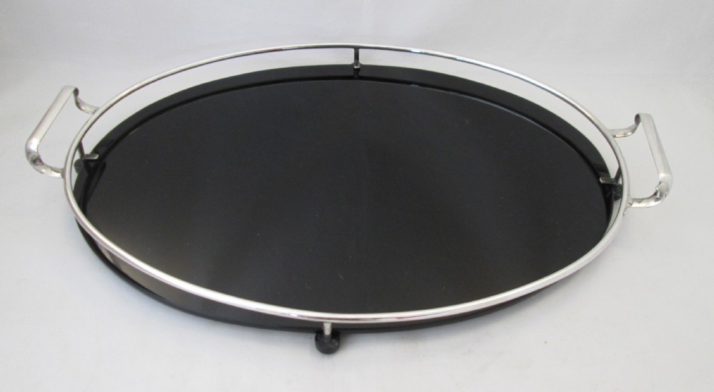 Art Deco Silver Plated Cocktail Tray c1930 View II
