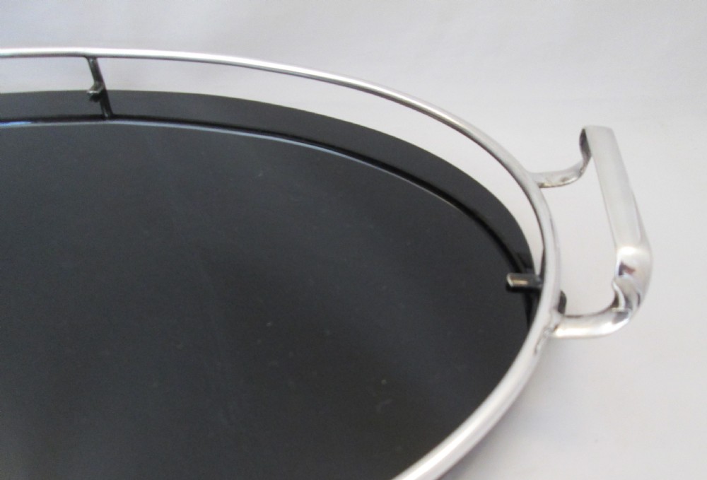 Art Deco Silver Plated Cocktail Tray c1930 View VI