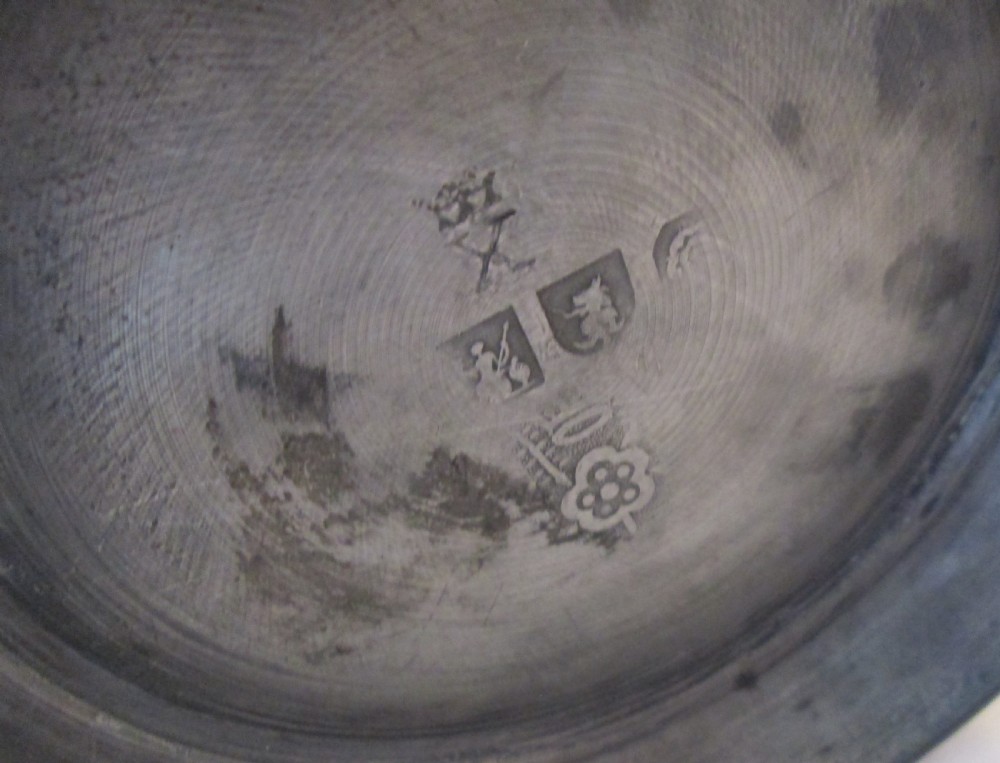 A 19th Century Lidded Pewter Tankard with Touchmarks View VI