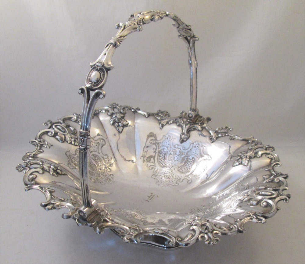 Fine Ornate 19th Century Silver Plated Bread Basket 
