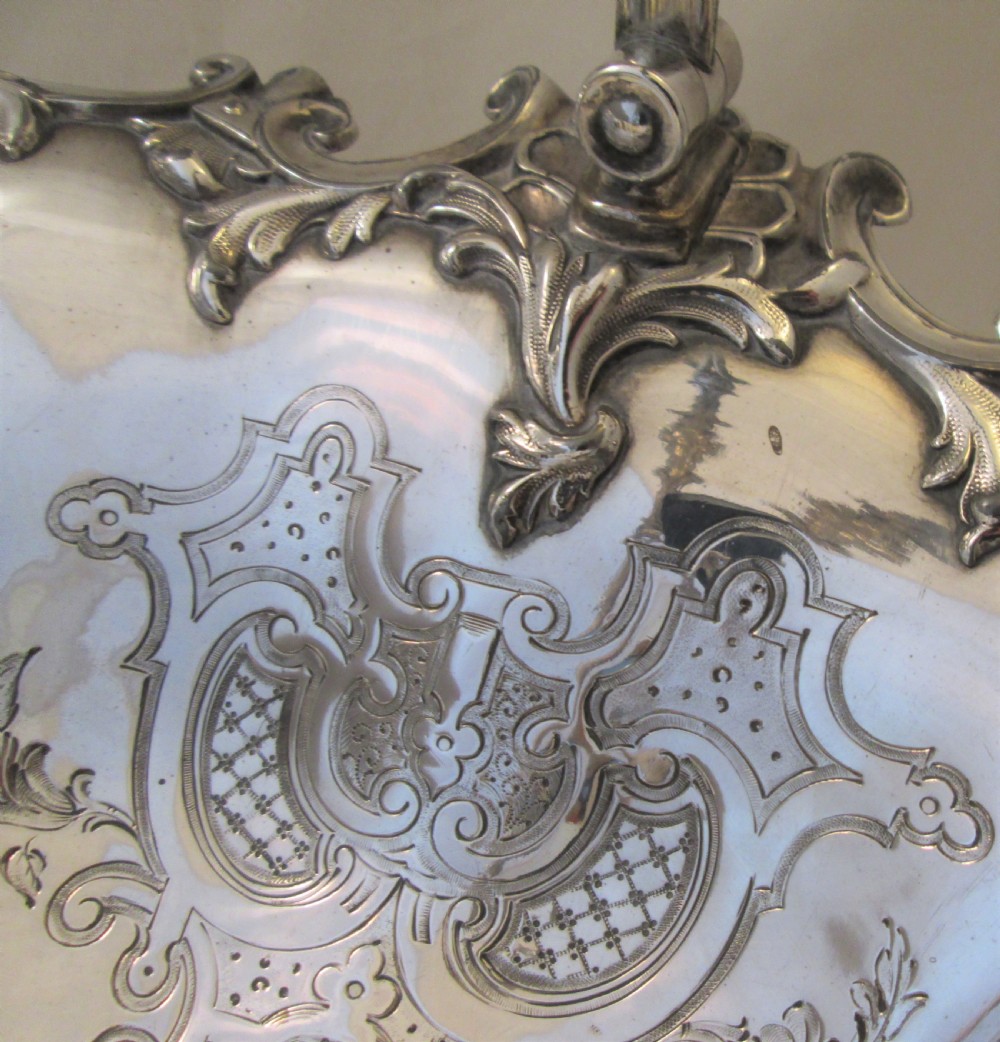 Fine Ornate 19th Century Silver Plated Bread Basket  View IV