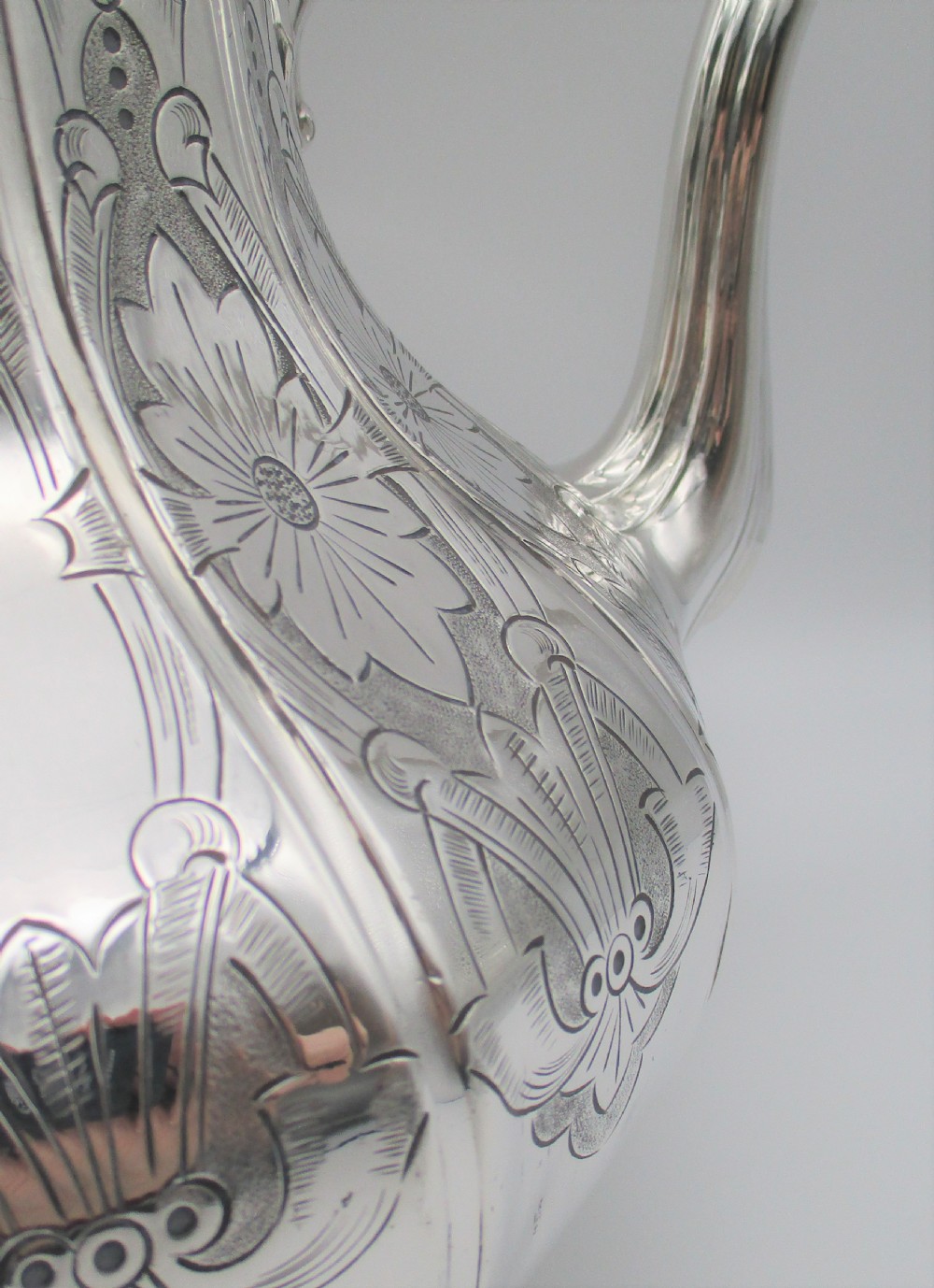 Stunning Large Silver Plated Spirit Kettle c1860 View VIII