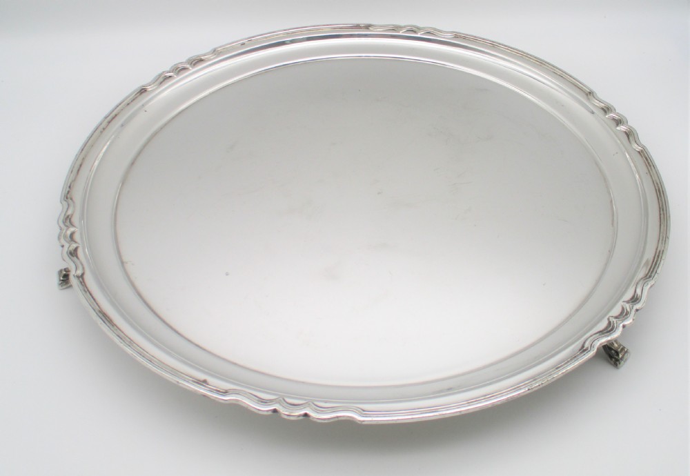 A Silver Plated Serving Tray by Elkington c1900