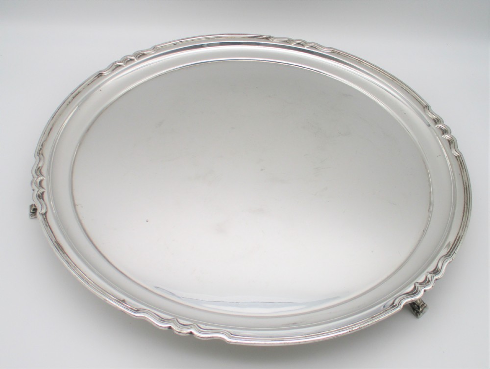 A Silver Plated Serving Tray by Elkington c1900 View II