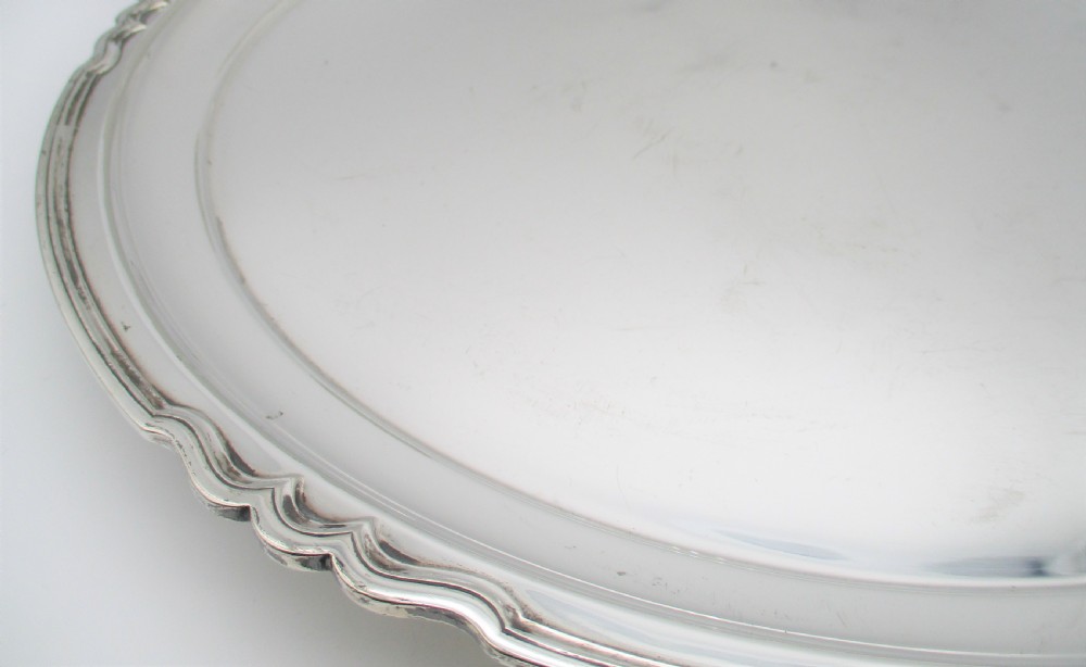 A Silver Plated Serving Tray by Elkington c1900 View V