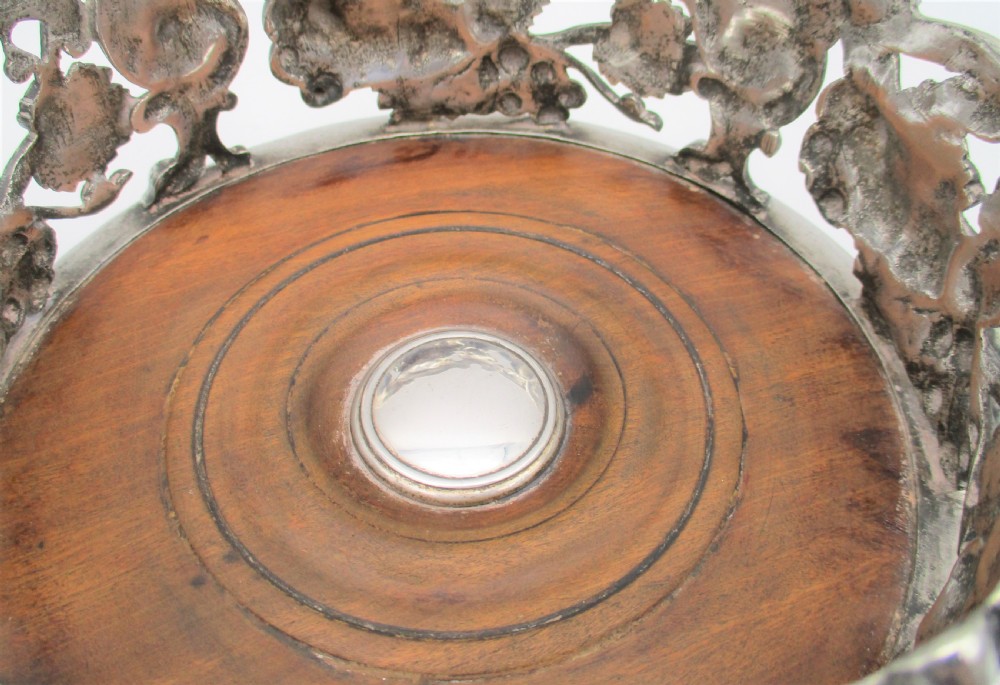 Stunning Pair of Silver Plated Wine Bottle Coasters by Elkington & Mason c1850 View VIII