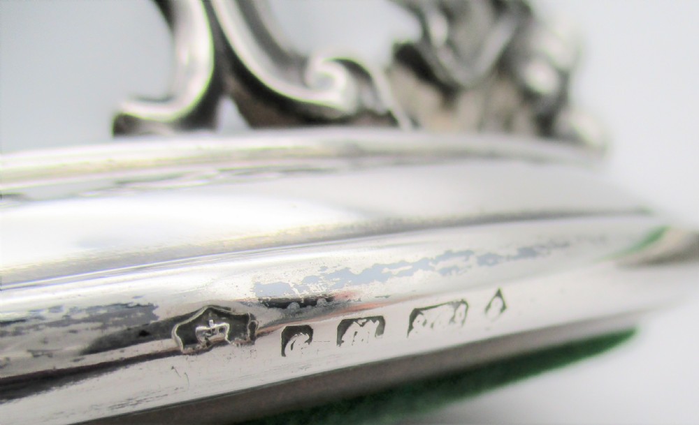 Stunning Pair of Silver Plated Wine Bottle Coasters by Elkington & Mason c1850 View X