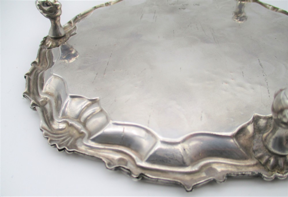Very Rare Early Old Sheffield Plated Card Tray c1760  View VII