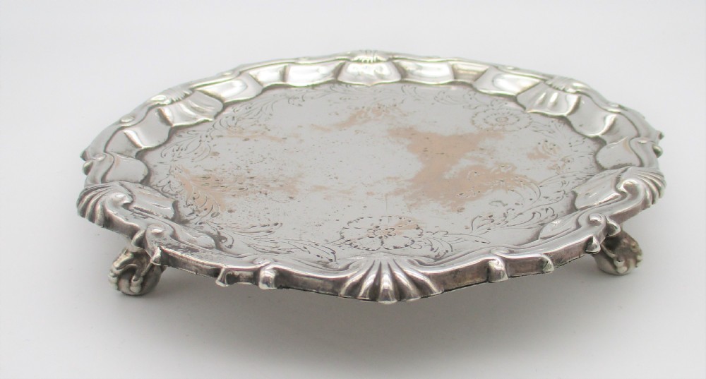 Very Rare Early Old Sheffield Plated Card Tray c1760  View VIII