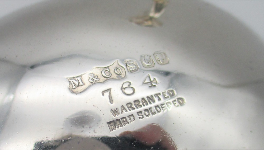 Large Pair of Silver Plated Sauce Boats - Marples & Co c1900 View VIII