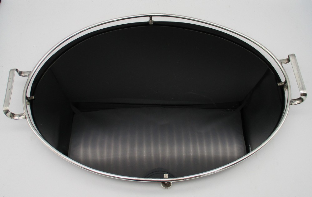 Fine Art Deco Silver Plated Cocktail Tray View II