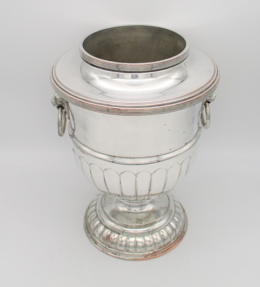 A Fine Heavy Silver Plated Wine Cooler 