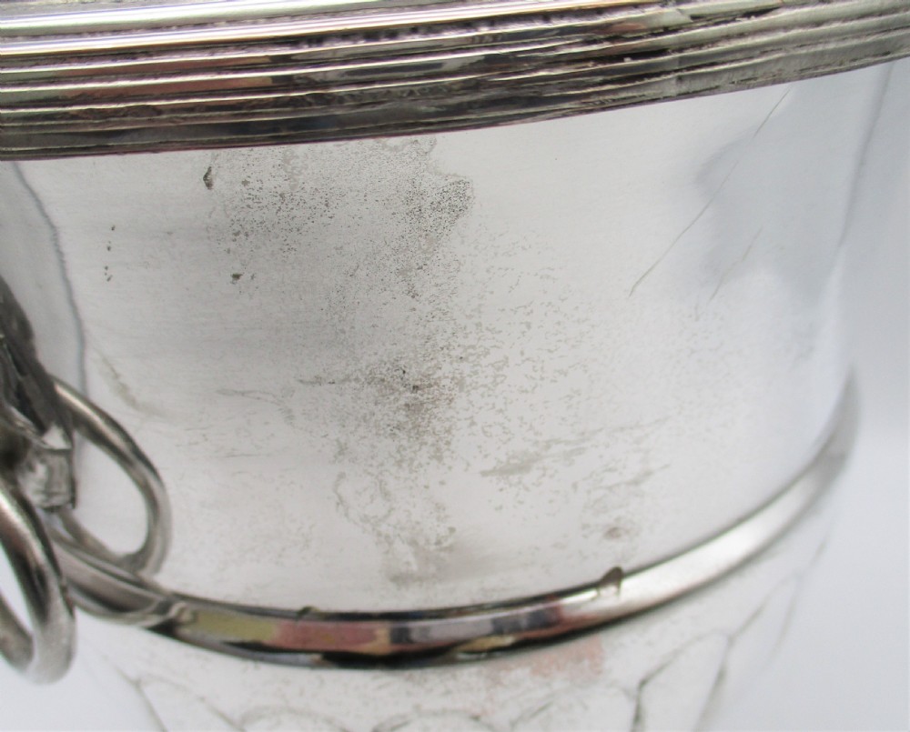 A Fine Heavy Silver Plated Wine Cooler  View VI