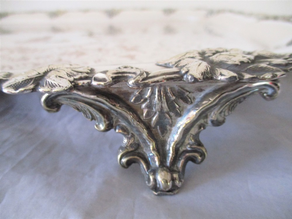 Very Large Old Sheffield Plated Tray with Crest c1830 View IX