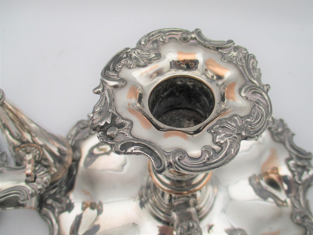 Fabulous Pair of Old Sheffield Plated Chamber Candlesticks c1820 View VI