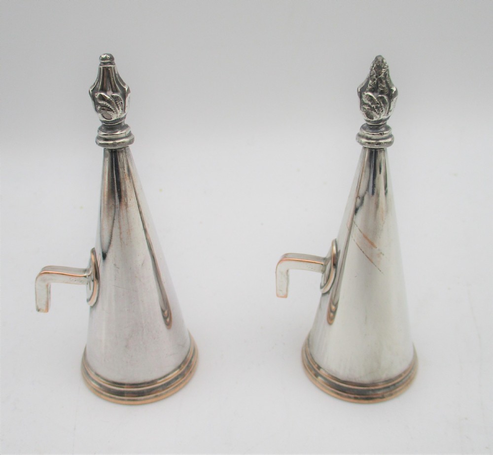 Fabulous Pair of Old Sheffield Plated Chamber Candlesticks c1820 View VIII