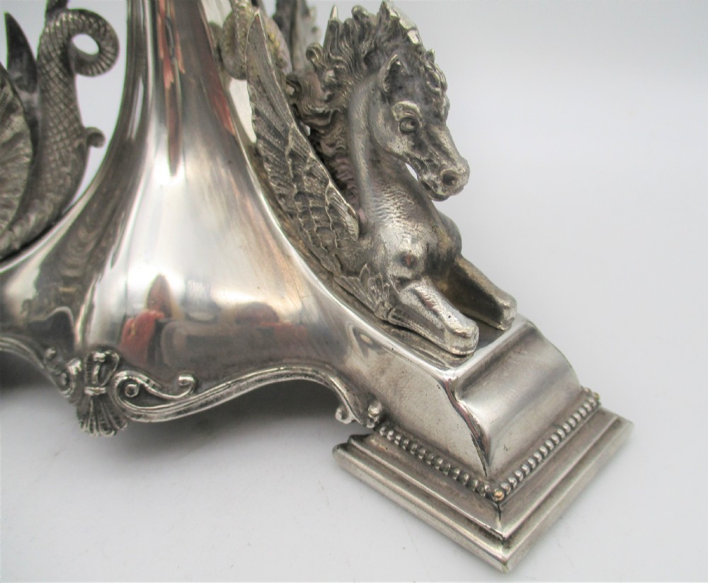 A Stunning Pair of Neo Classical Silver Plated Candlestands c1880 View X