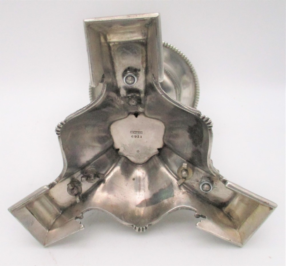 A Stunning Pair of Neo Classical Silver Plated Candlestands c1880 View XII