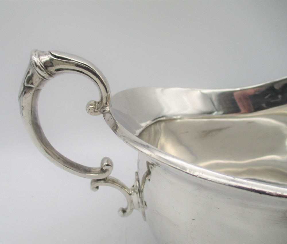 A Pair of Large Silver Plated Sauce Boats by walker & Hall View VII